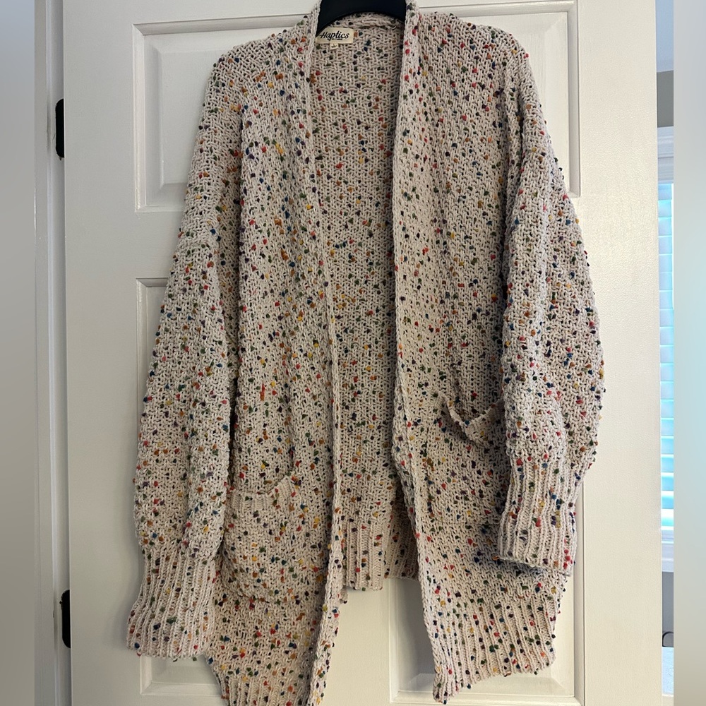 Chenille cardigan
